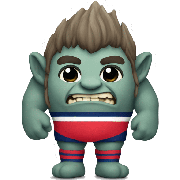 Mountain troll with Norway jersey emoji