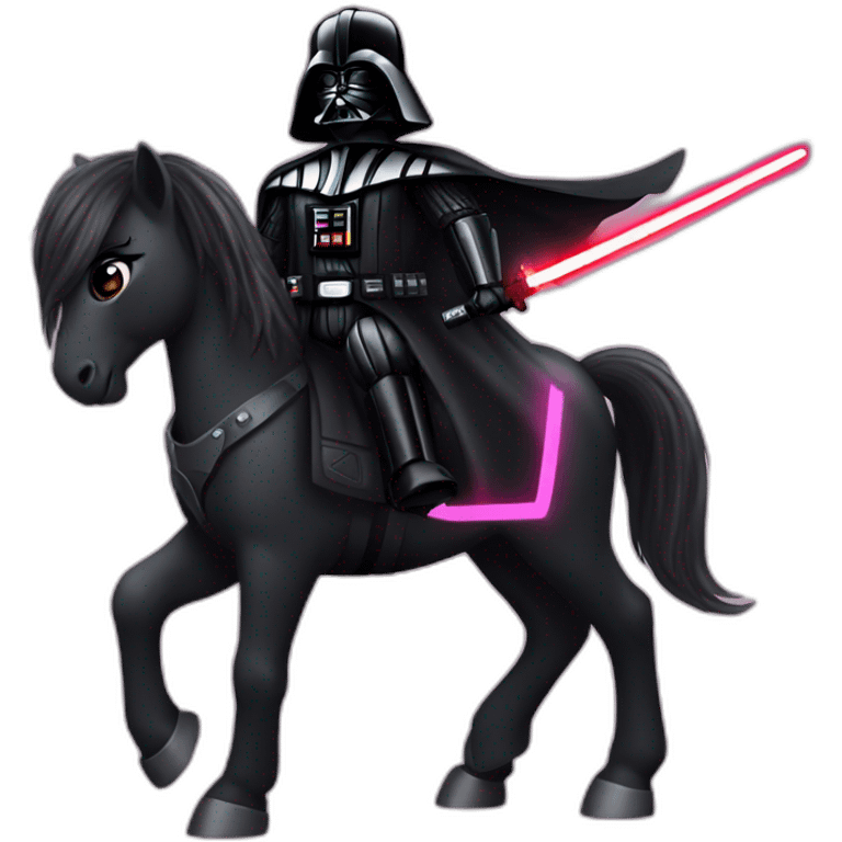 Darth Vader on a my little pony emoji