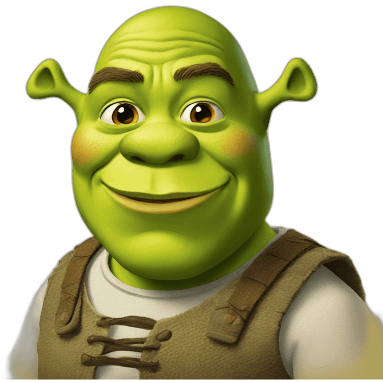 Shrek smocking emoji