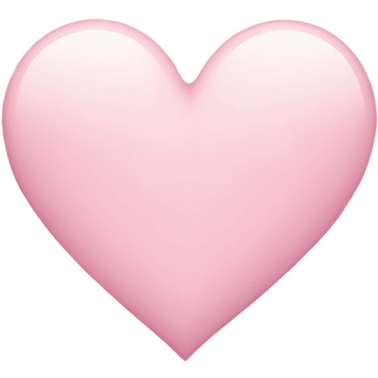 Light Pink heart  emoji