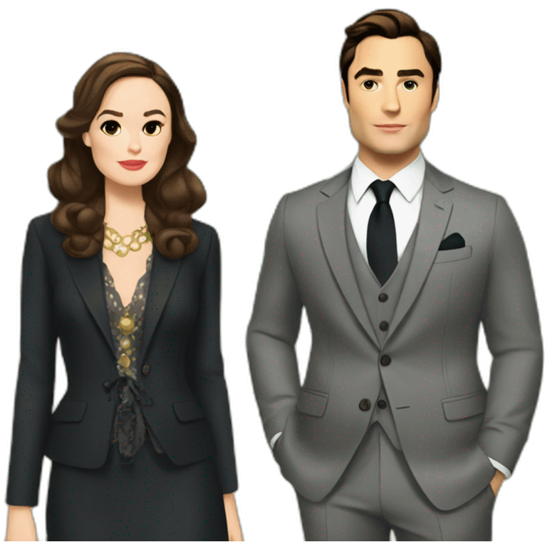 blair waldorf and Chuck Bass emoji