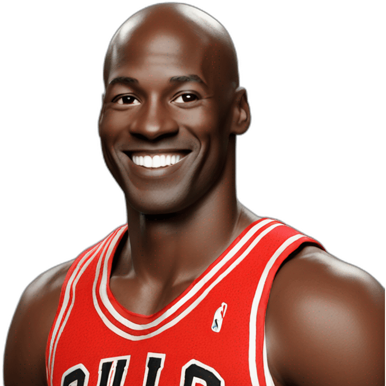 Michael Jordan smiling emoji