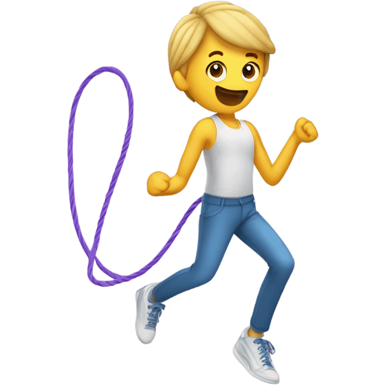 skipping rope in hand emoji