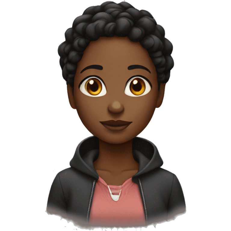 Black girl lead emoji