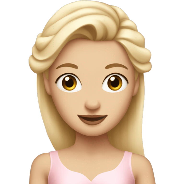 Blonde ballerina emoji