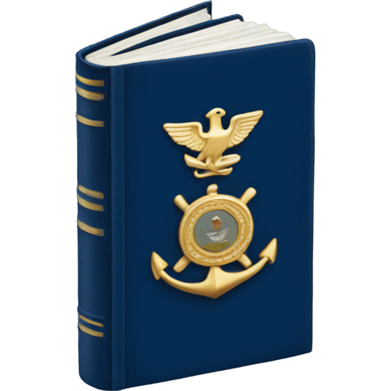 Navy blue book emoji