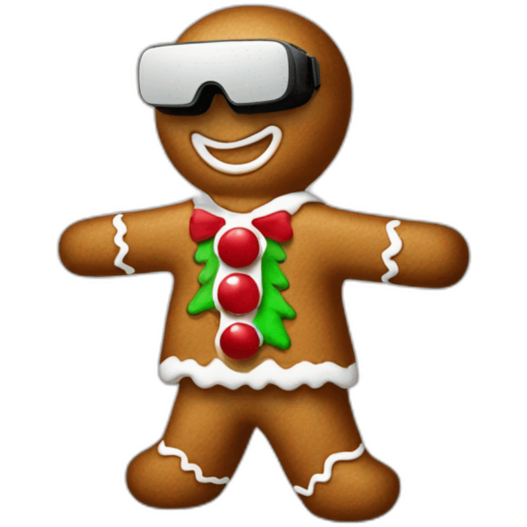 christmas-gingerbread-man-in-vr-headset-full body emoji