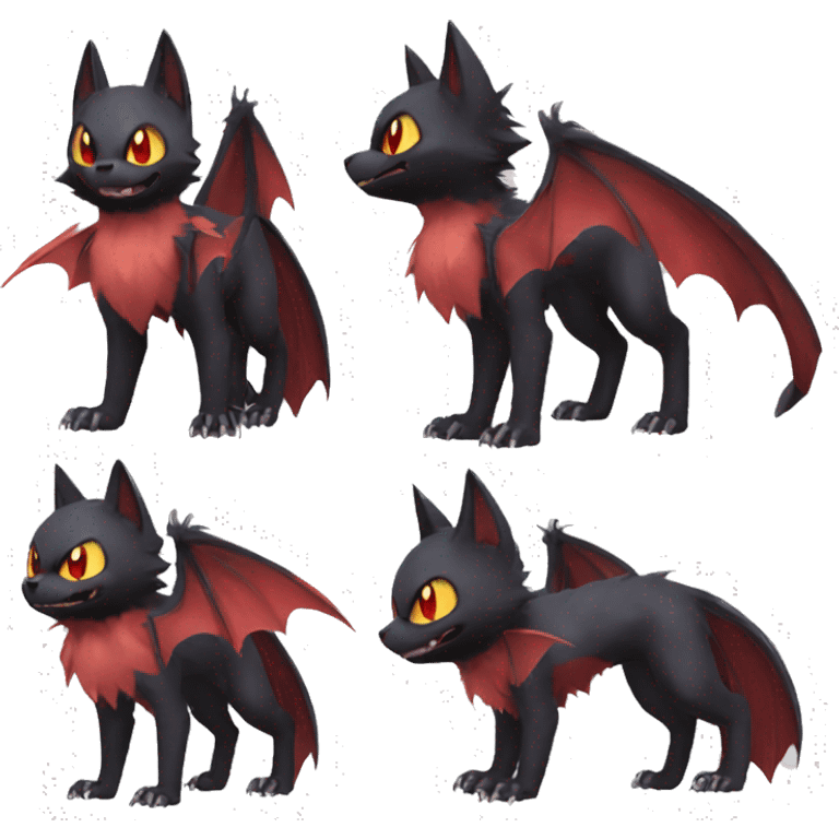 Bat-Litten-Zoroark full body emoji