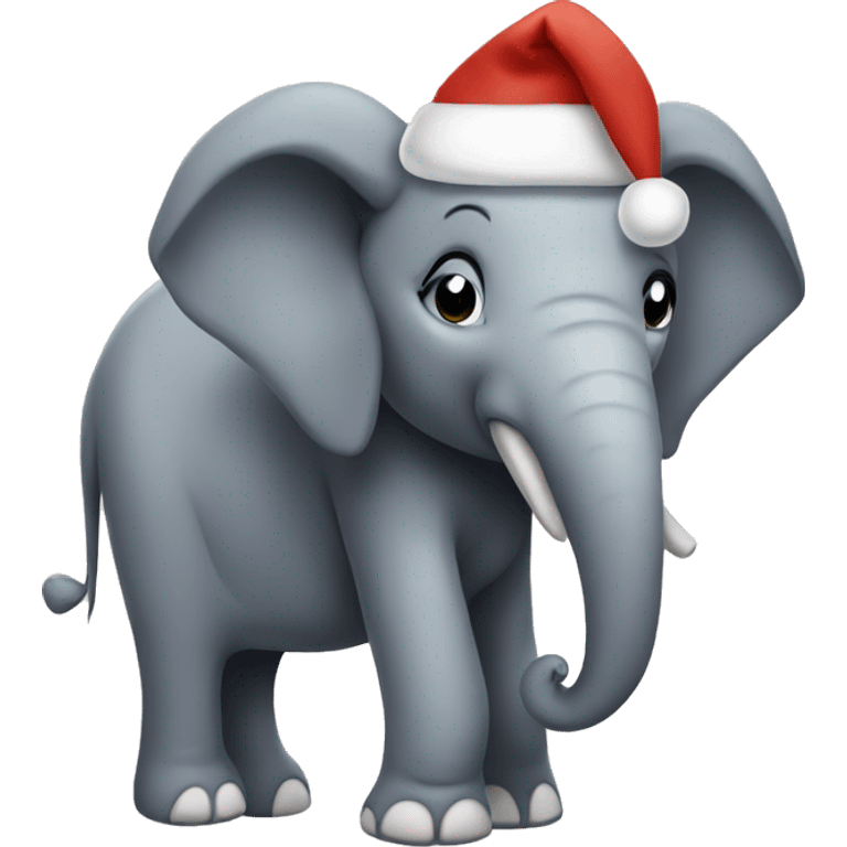 Christmas elephant  emoji