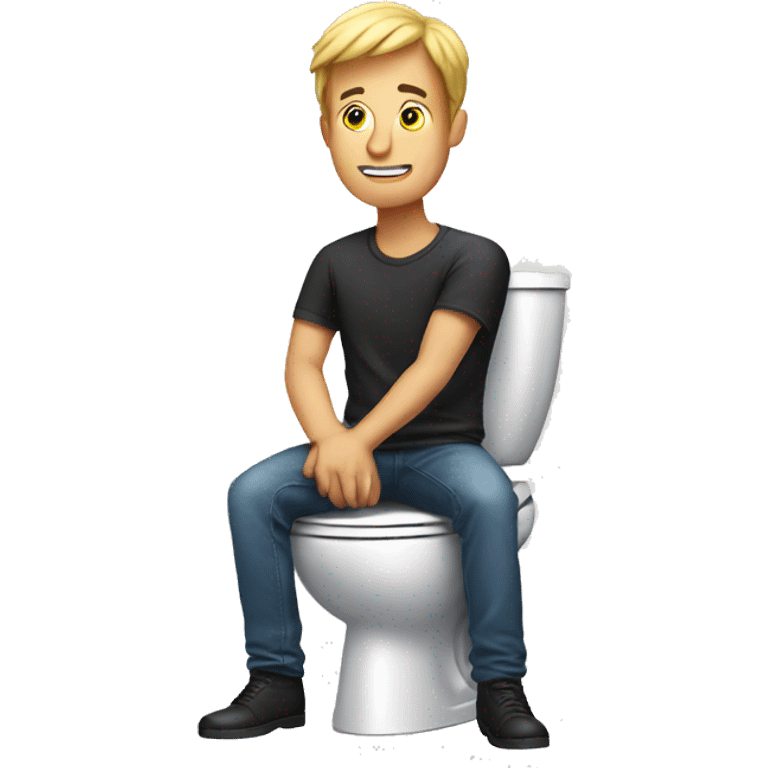  guy on toilet  emoji