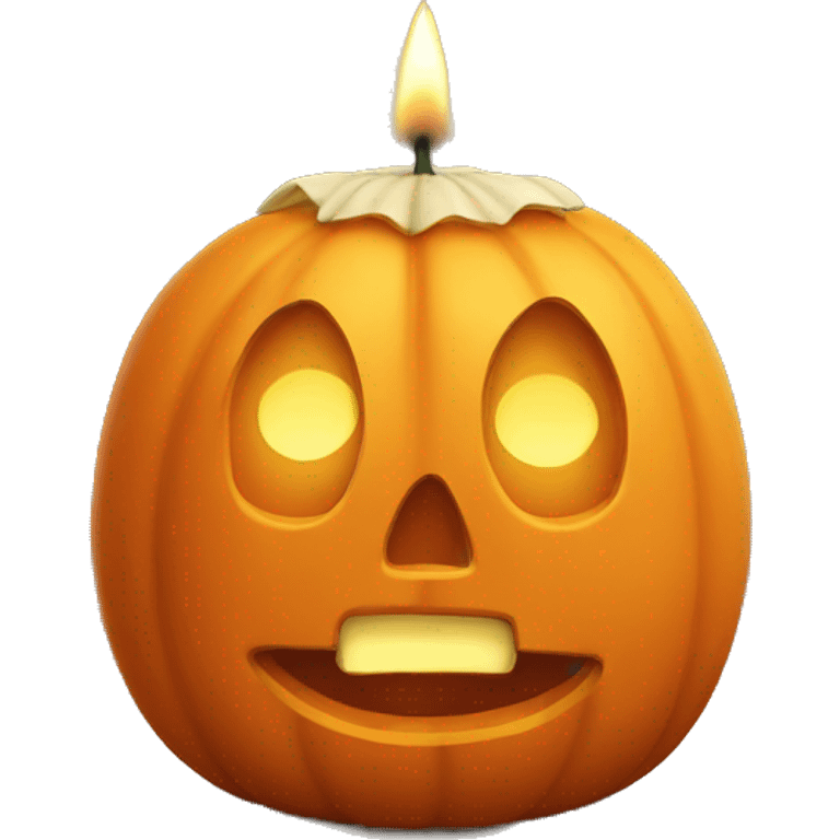 pumpkin candle emoji