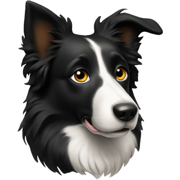 Border collie negro  emoji