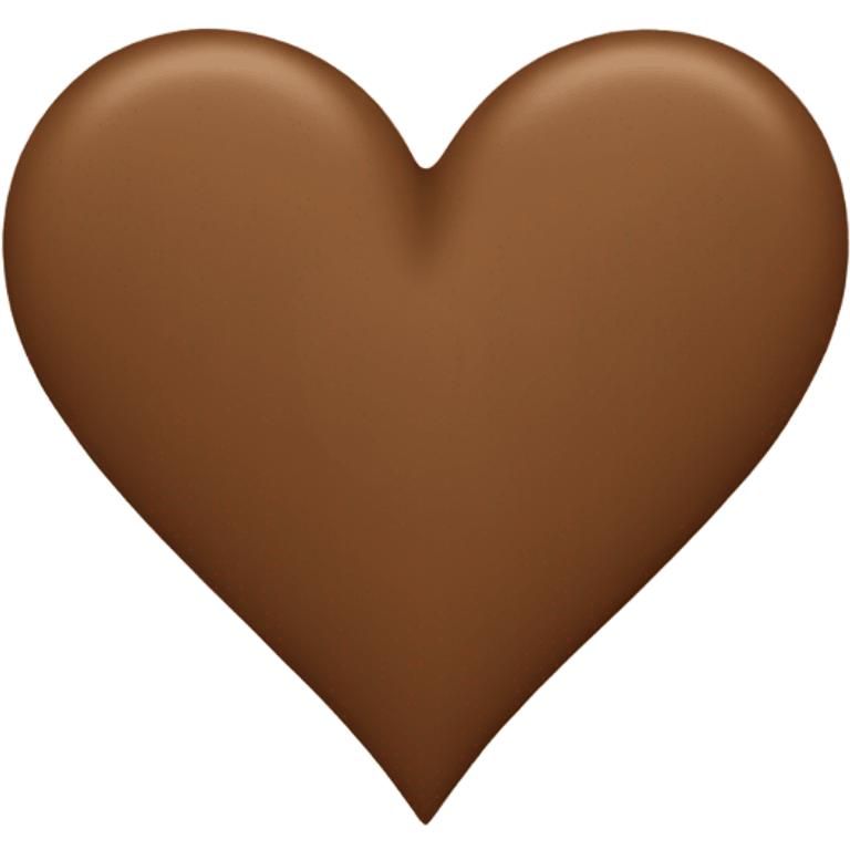 Brown heart emoji