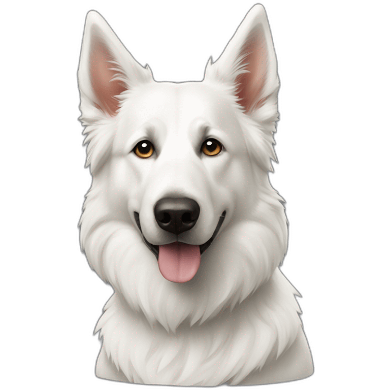 white-swiss-shepherd-dog emoji