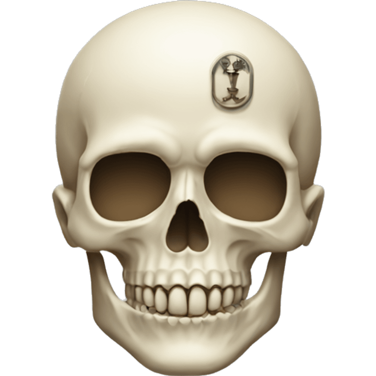 a working skull with a diplomat emoji