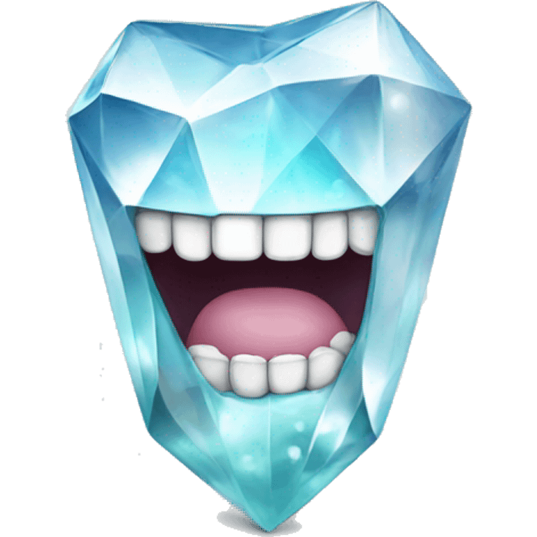 Diamonds on a tooth emoji