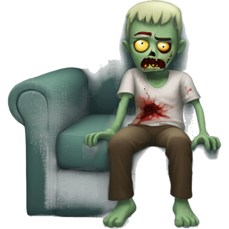 zombie on the couch emoji