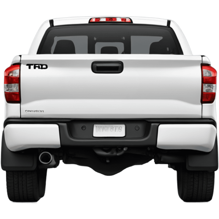 New 2023 White Toyota Tundra TRD emoji