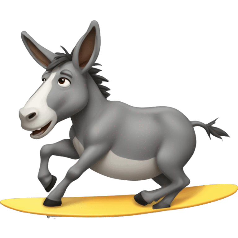 Donkey surfing  emoji