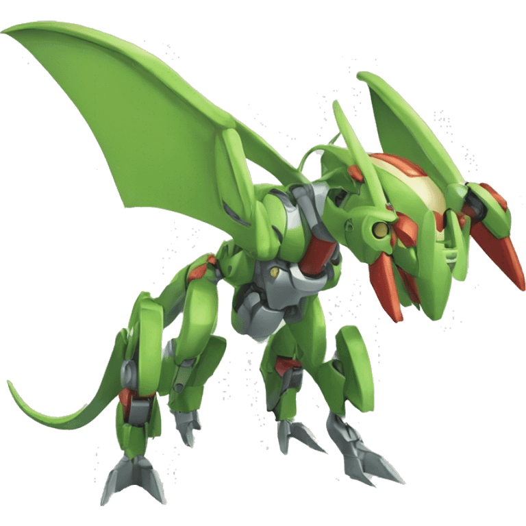 Mechanical Flygon-dragon-Bisharp-Medabot-Mecha full body emoji