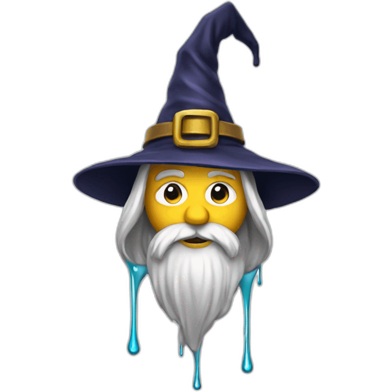 Wizard with drip emoji