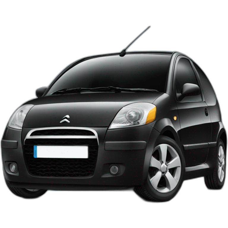 Black Citroen C2 sport emoji