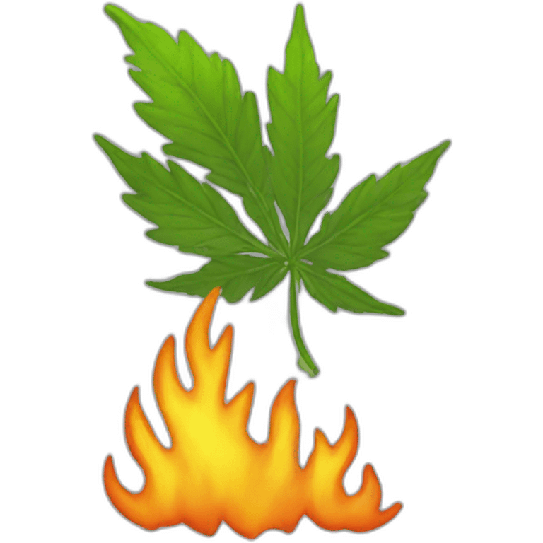 weed'fire emoji | AI Emoji Generator