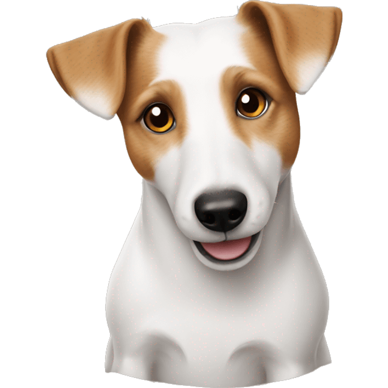 White Jack Russell Terrier fries emoji