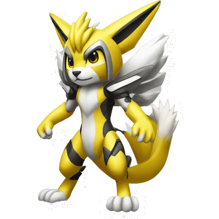 Cool Metabee Renamon Zeraora Full body emoji