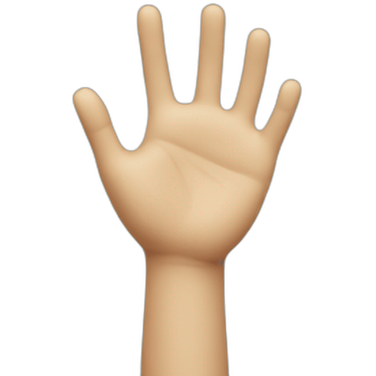 miniature rubber hand emoji