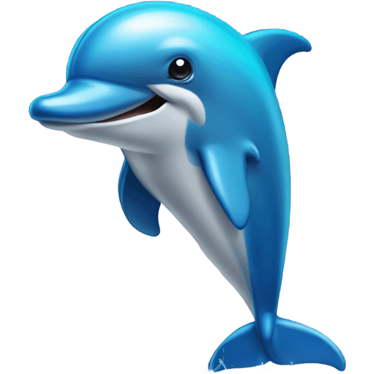 Leaky dolphin emoji