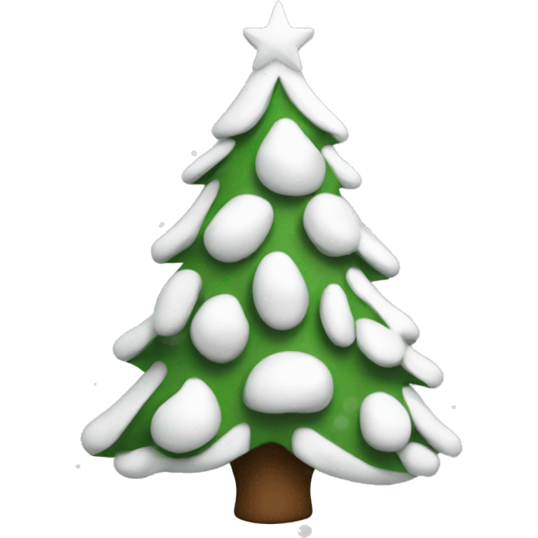 White Christmas tree emoji