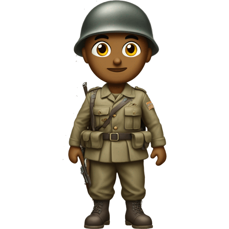 photorealistic serious infantryman world war ii emoji