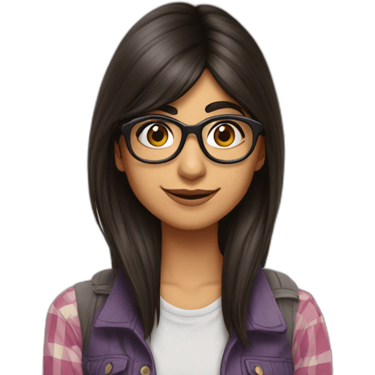 MIA KHALIFA SEARCHING FOR GLASSES ON THE FLOOR emoji