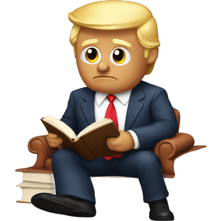 Donald trump read book emoji