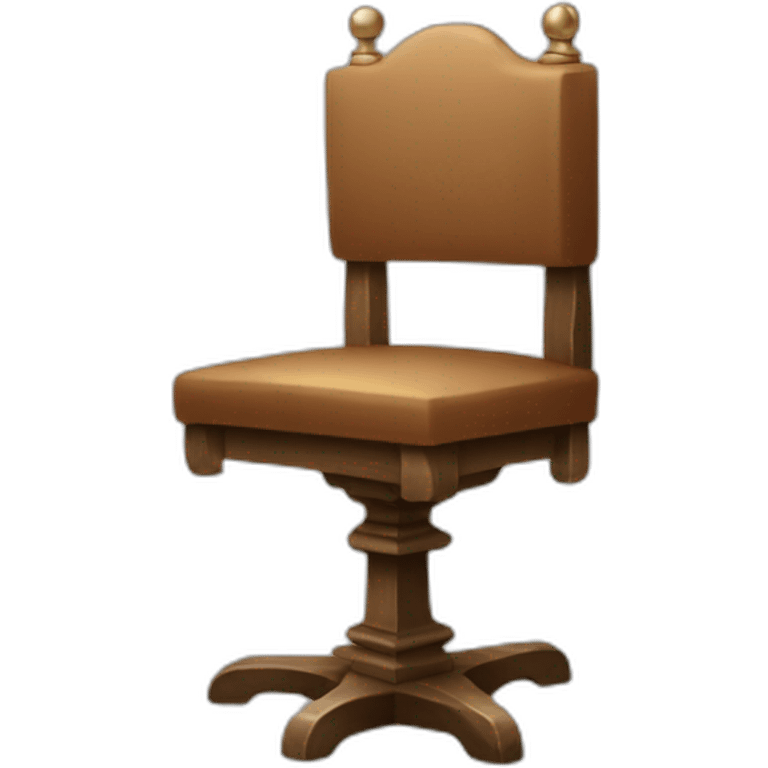 a chair base with a sword emoji