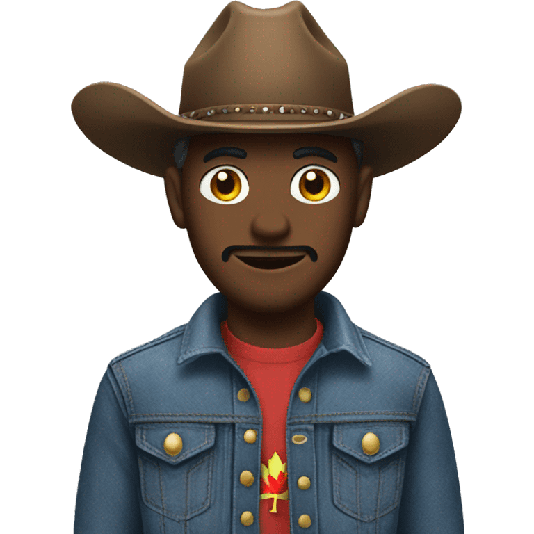 denim cowboy Canadian emoji