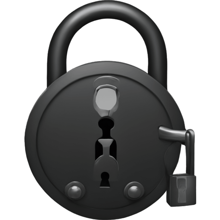 black lock emoji