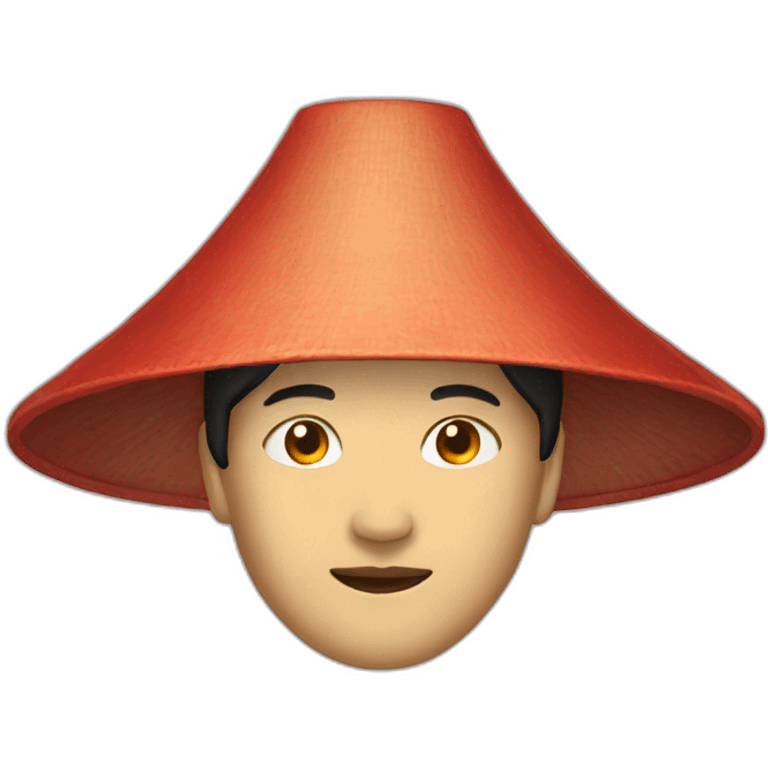 Chinese hat emoji