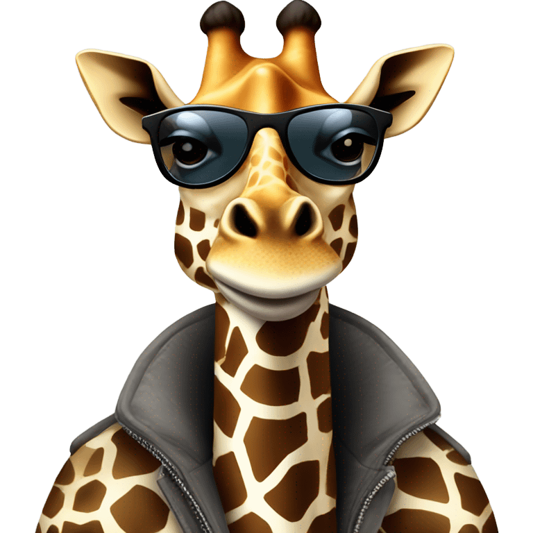 Giraffe wearing sunglasses  emoji