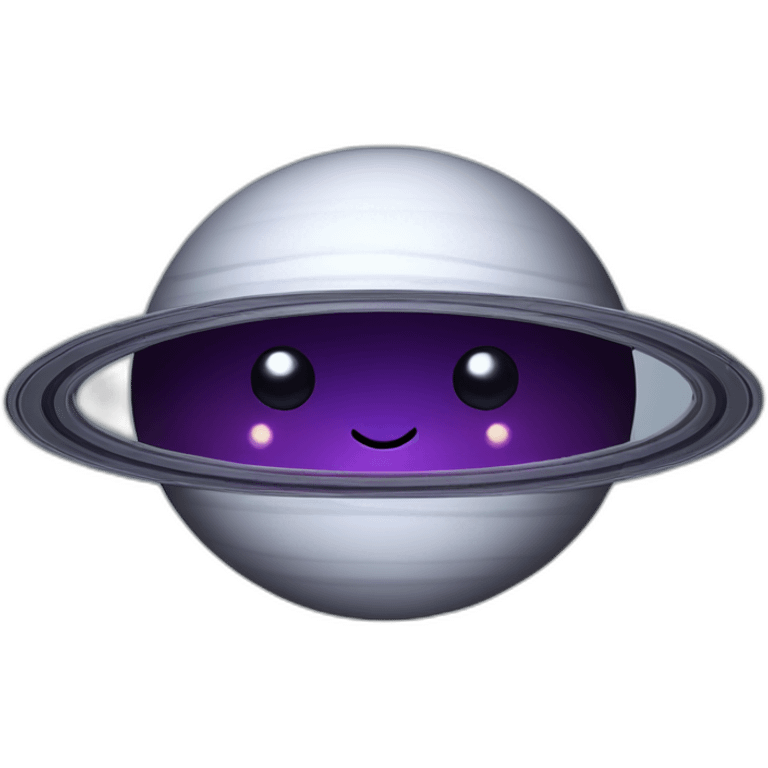 Grinning Saturn emoji