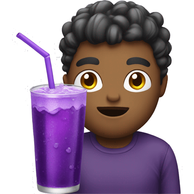 Purple soda emoji