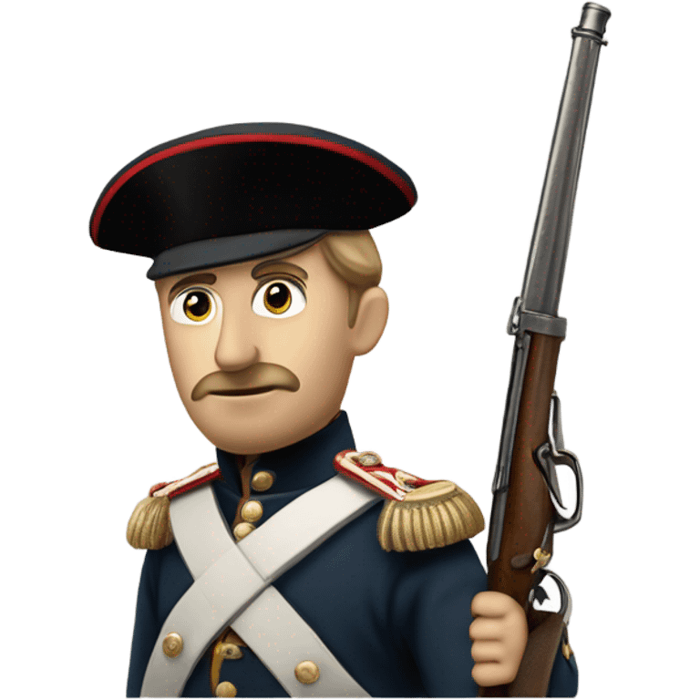 British soldier in full view of the Crimean War emoji