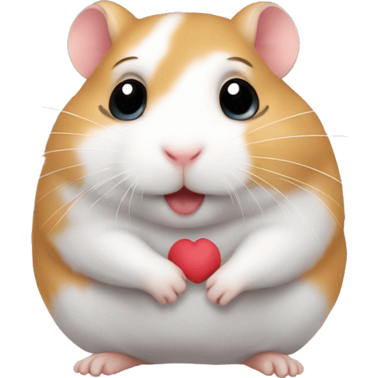 Hamster love emoji