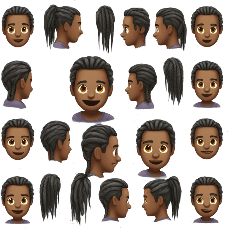 Guy with braids emoji