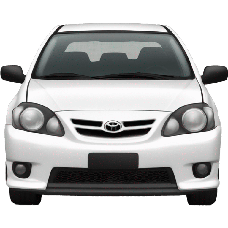 White 2006 Toyota Corolla Conquest with a sportivo body kit emoji