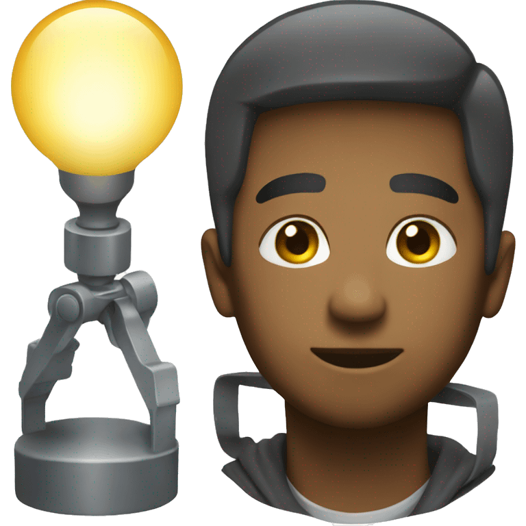 spotlight light the person emoji