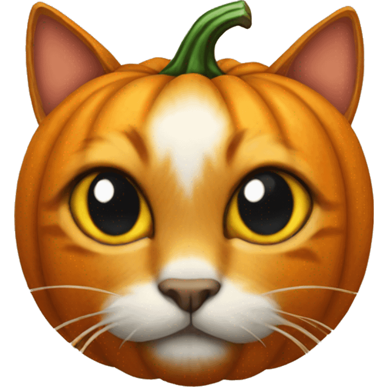 Kitty cat pumpkin  emoji