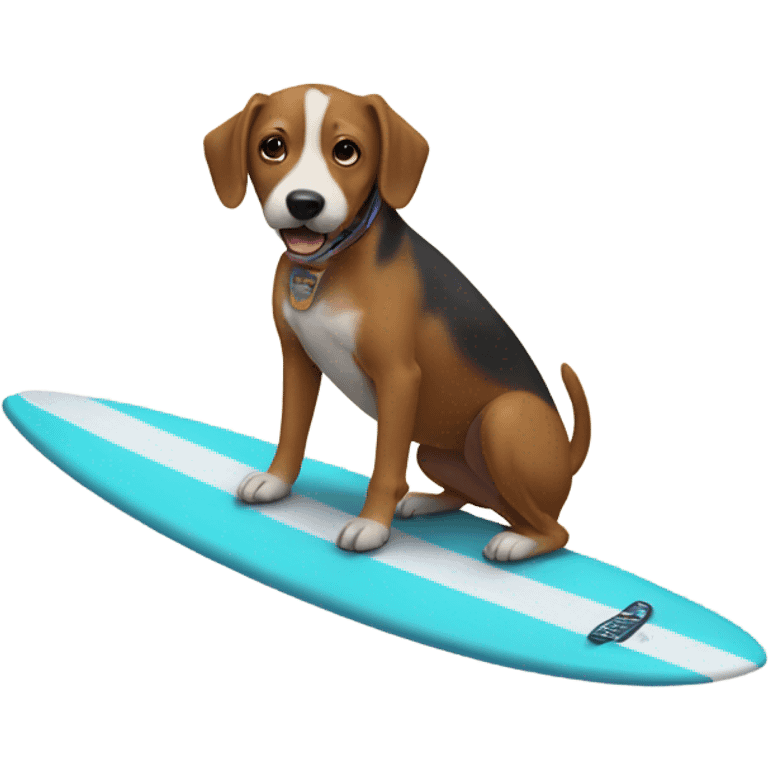 Dog surfer  emoji