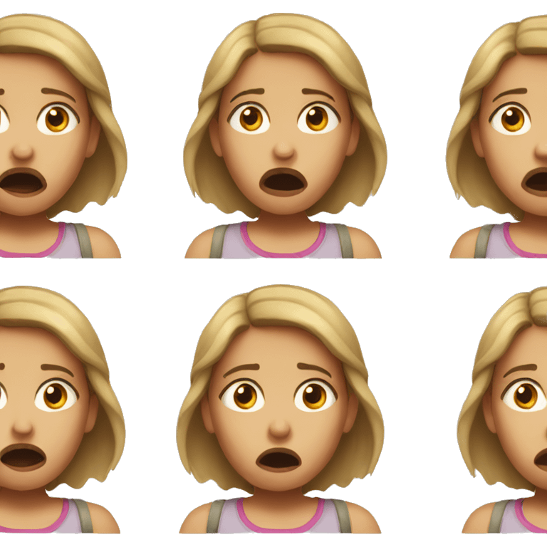 girl shocked emoji